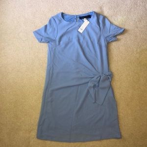 Francesca’s blue front tie dress